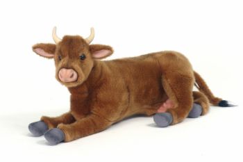 plush brown cow